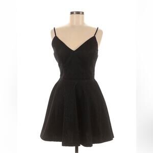 VNAIX fit and flare lace up back little black cocktail party dress, 8